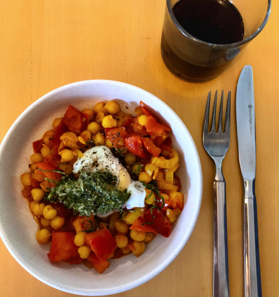 Braised Tomato Chickpeas