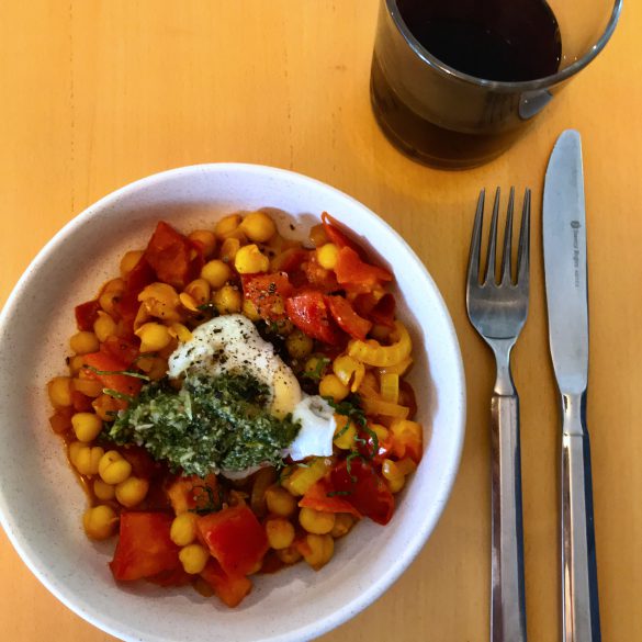 Braised Tomato Chickpeas