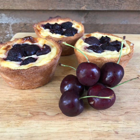 Cherry Custard Tarts