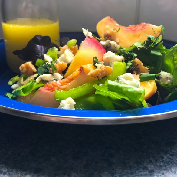 Nectarine Salad with Blue Cheese