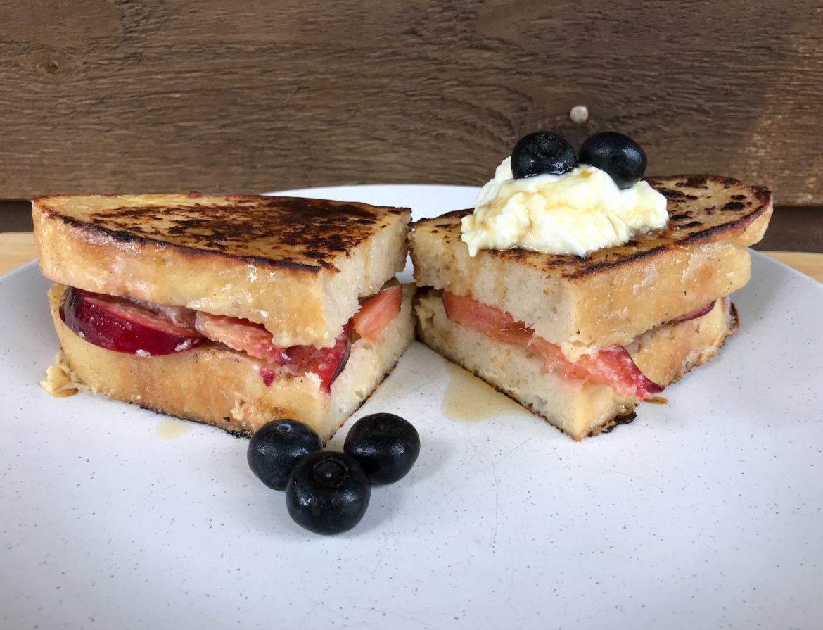 French Toast Stuffed With Plums
