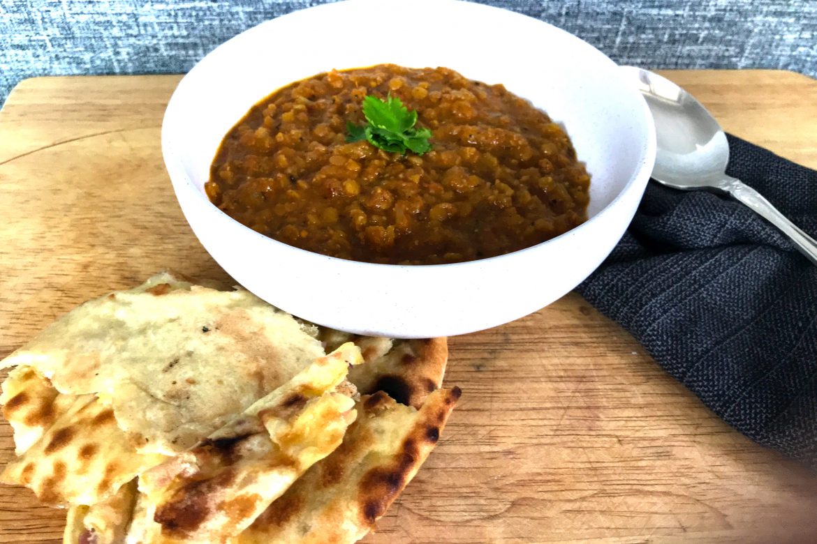 Spiced Tomato, Lentil and Coconut Soup
