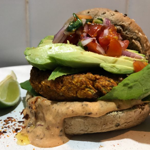 Chipotle Pumpkin Burgers