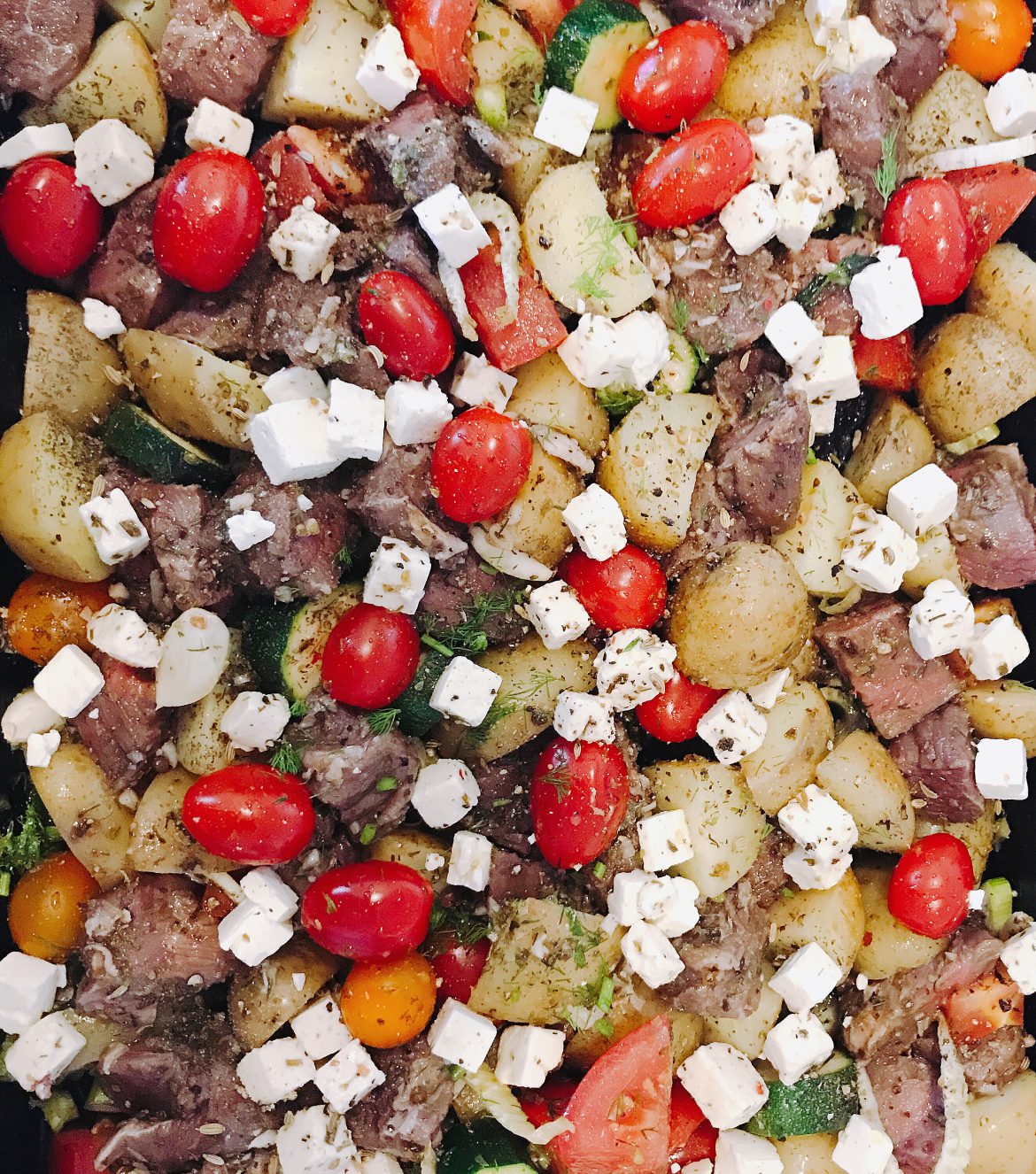 Greek Lamb Tray Bake