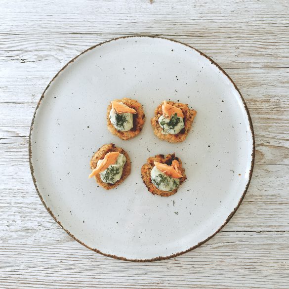 Smoked Salmon Cakes with Dill Yoghurt