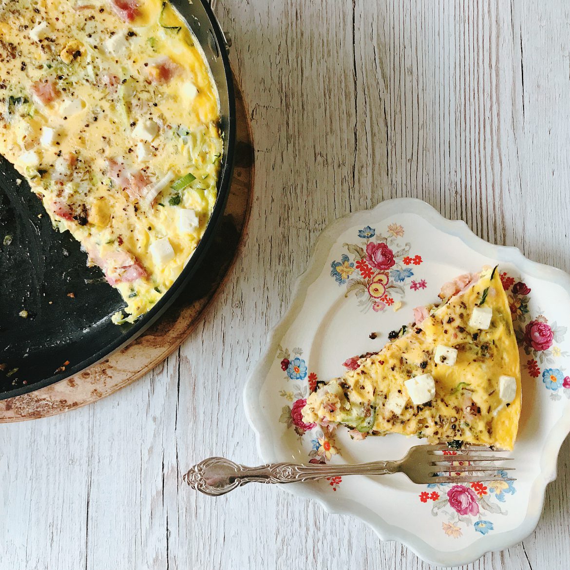 Leftover Christmas Ham Frittata