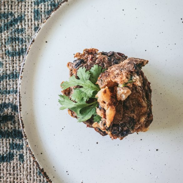 Black Bean and Prawn Fritters