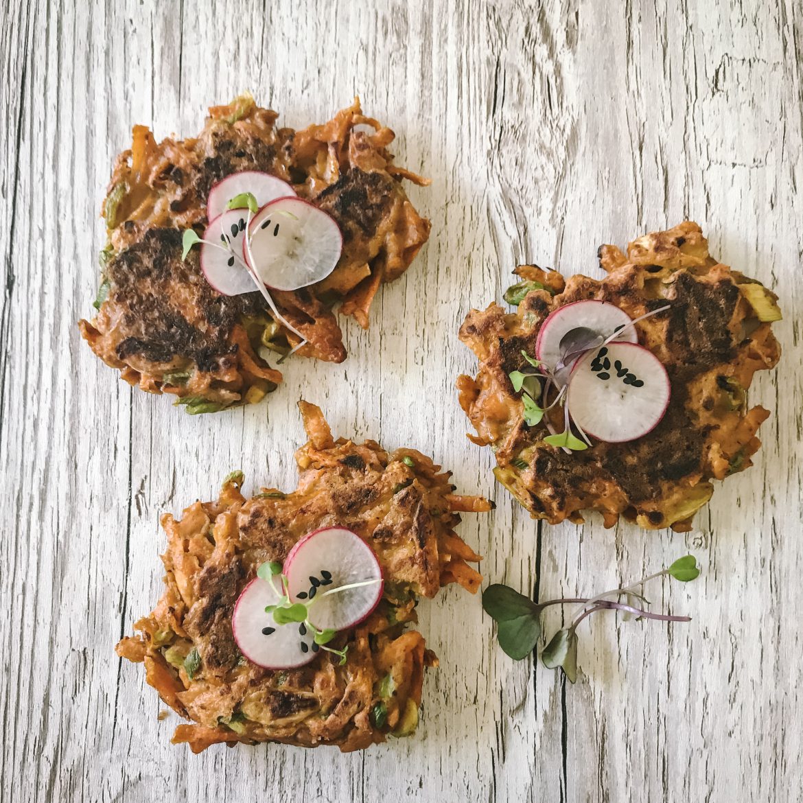 Spicy Carrot Fritters