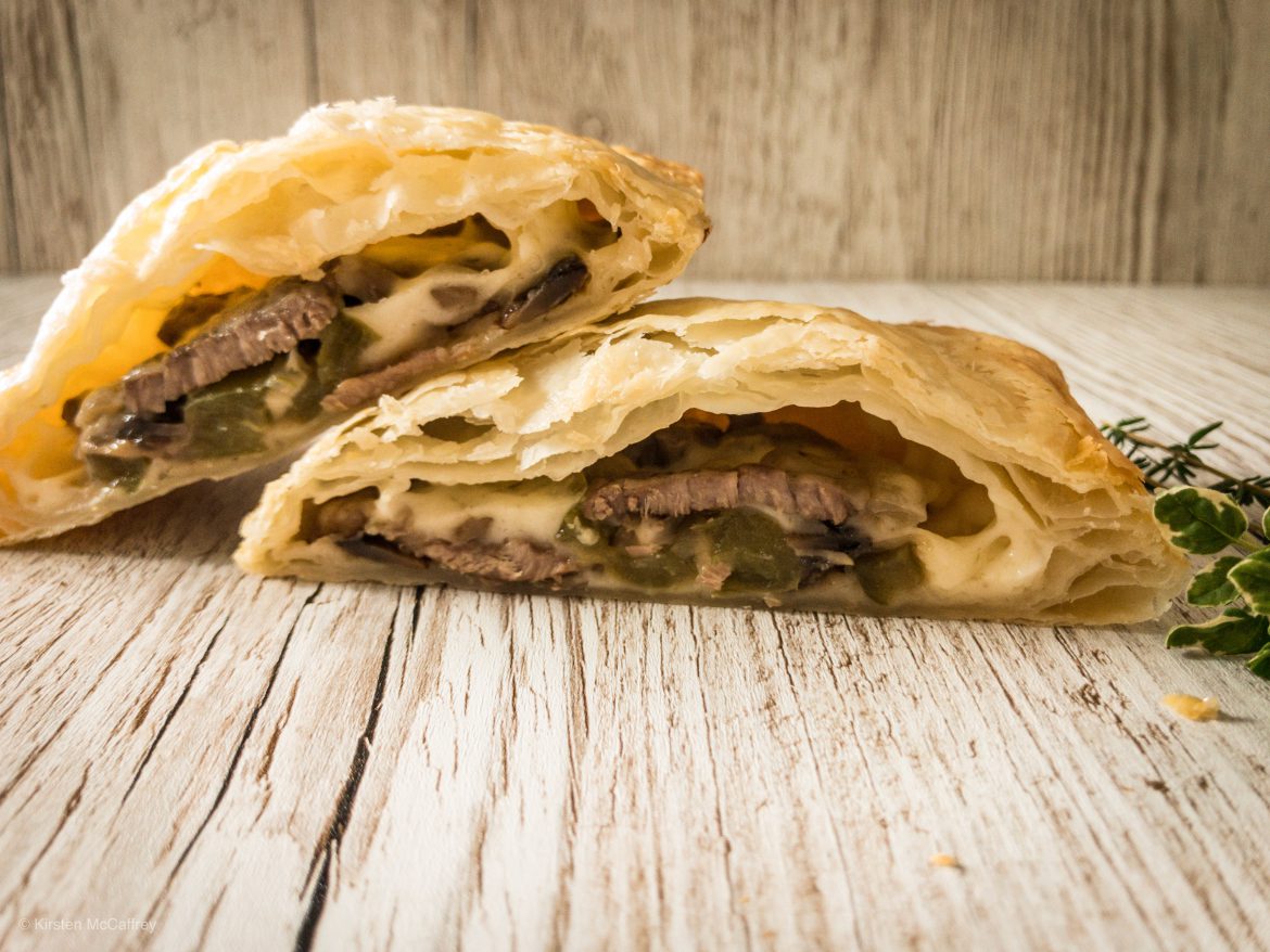 Philly Cheesesteak Pies