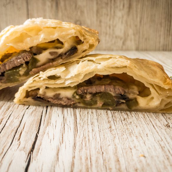 Philly Cheesesteak Pies