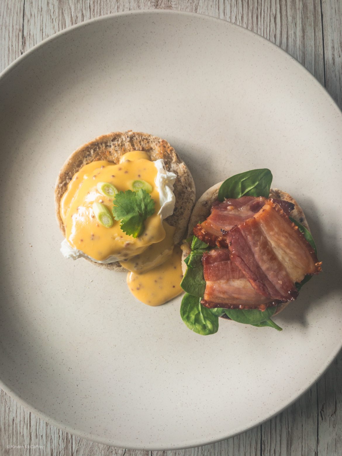 Classic Eggs Benedict with Bacon
