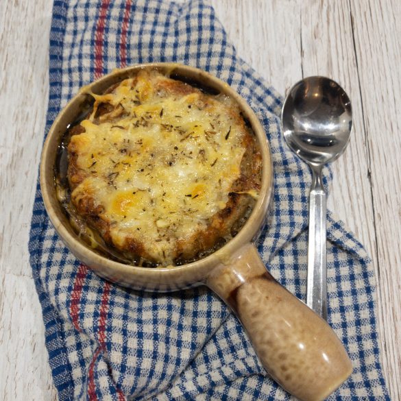 French Onion Soup with Grilled Cheese