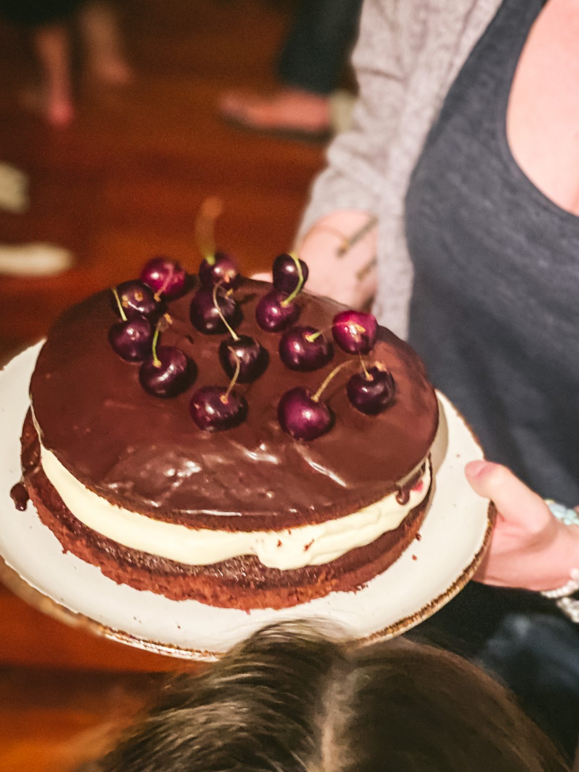 Black Forest Cake with Summer Cherries