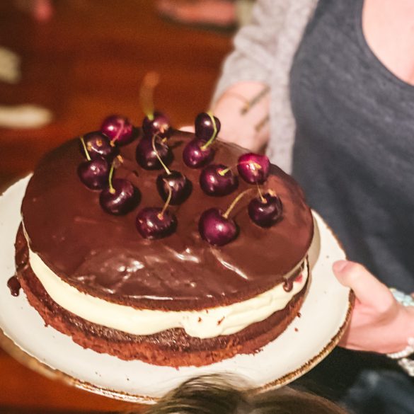 Black Forest Cake with Summer Cherries