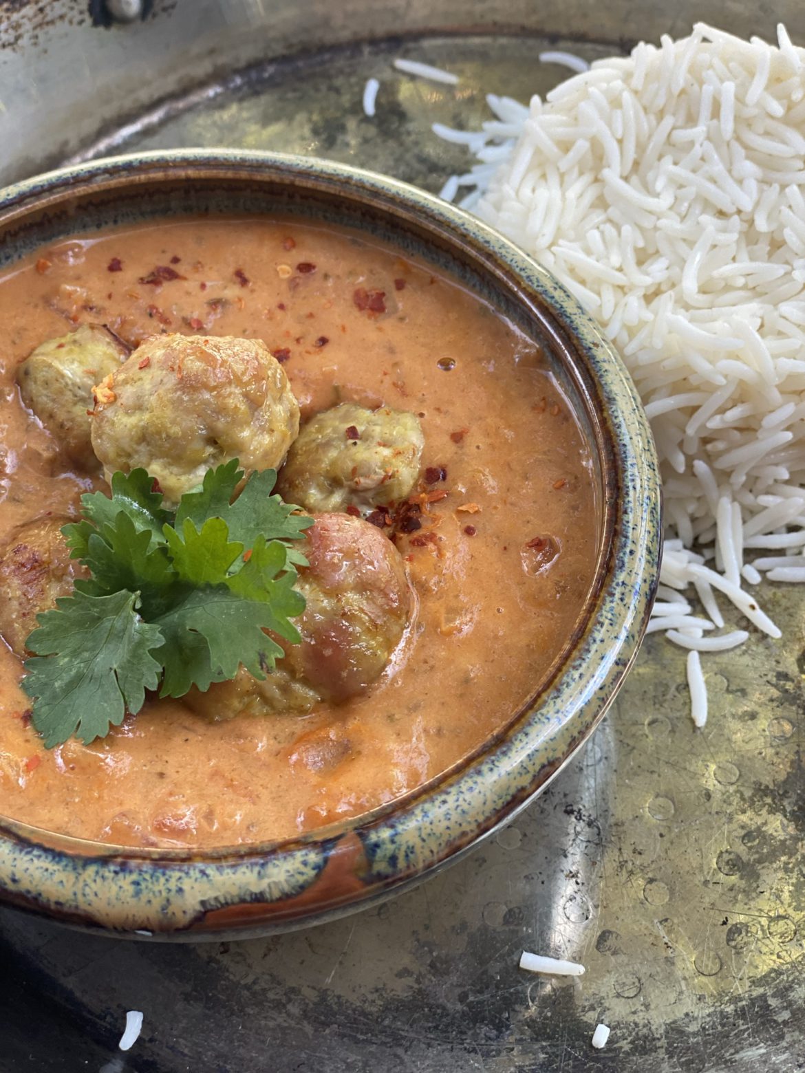 Spiced pork meatballs